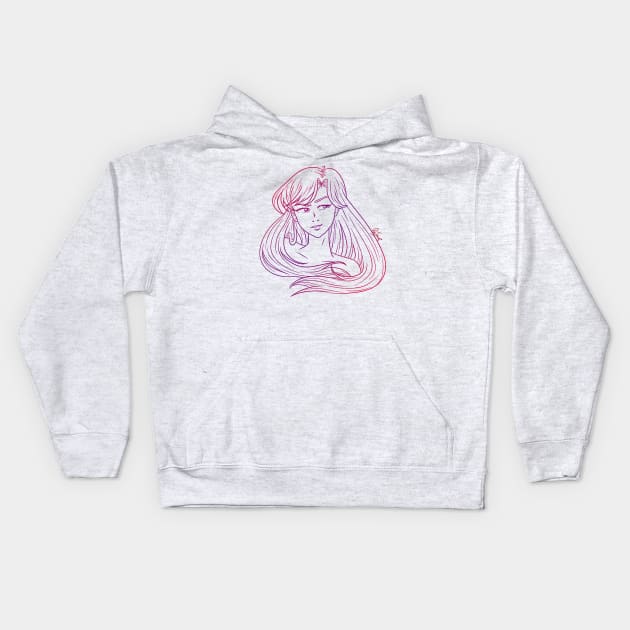 Sailor Mars (alt.) Kids Hoodie by Manijardi